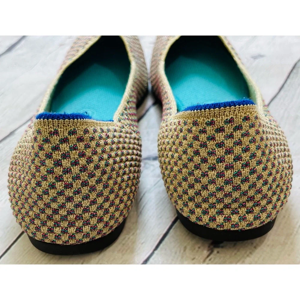 Rothy’s The Point Multi Metallic Flats